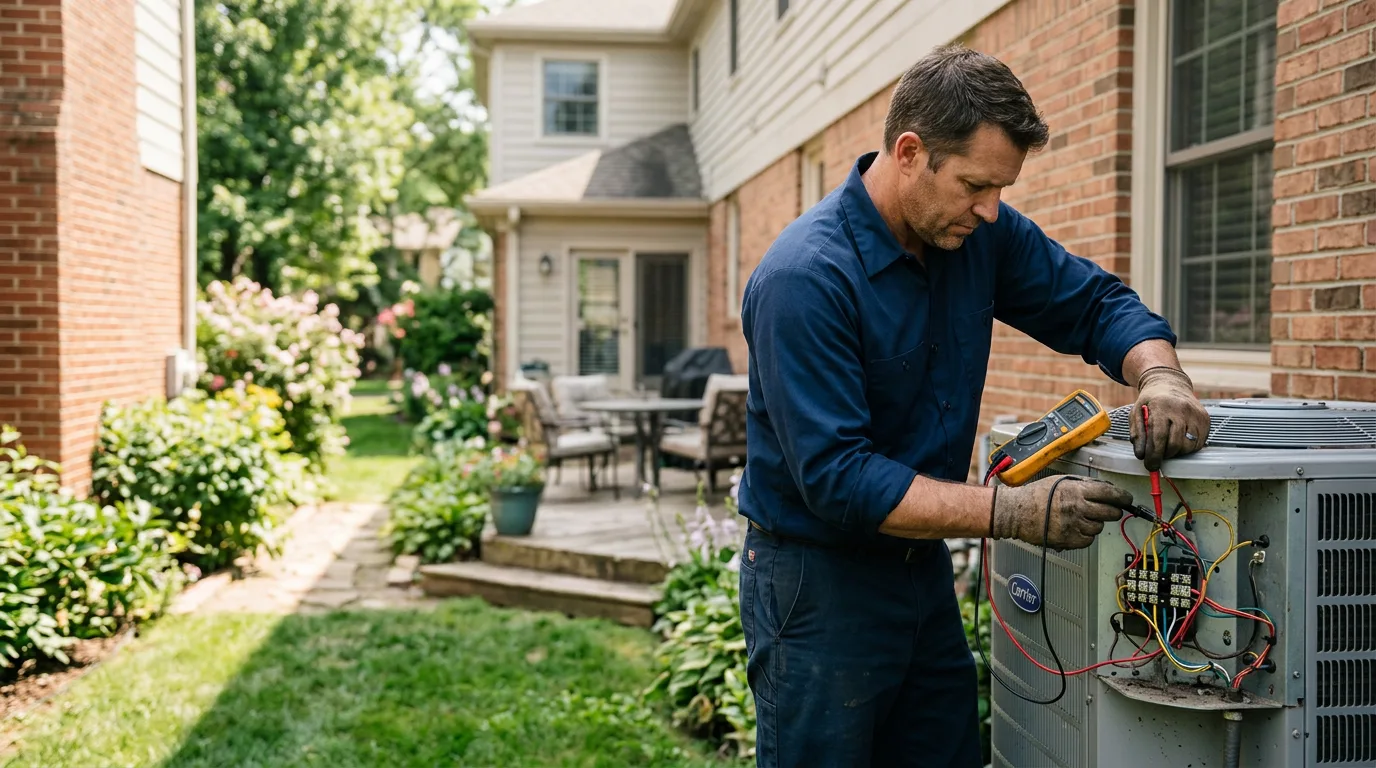 HVAC technician working near Laotto, IN